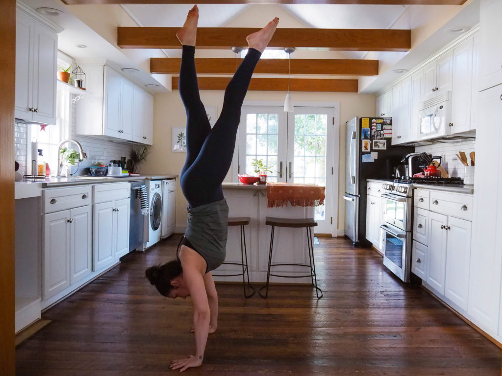 Handstand. Yoga Strengthening Drill.