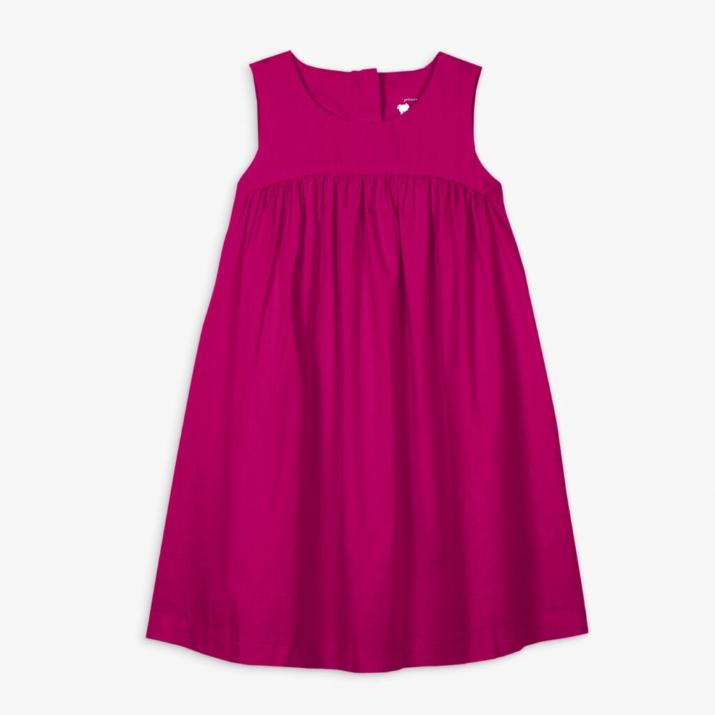 Swing Dress in Raspberry from Primary | Toddler Summer Clothing | YoginiKeys