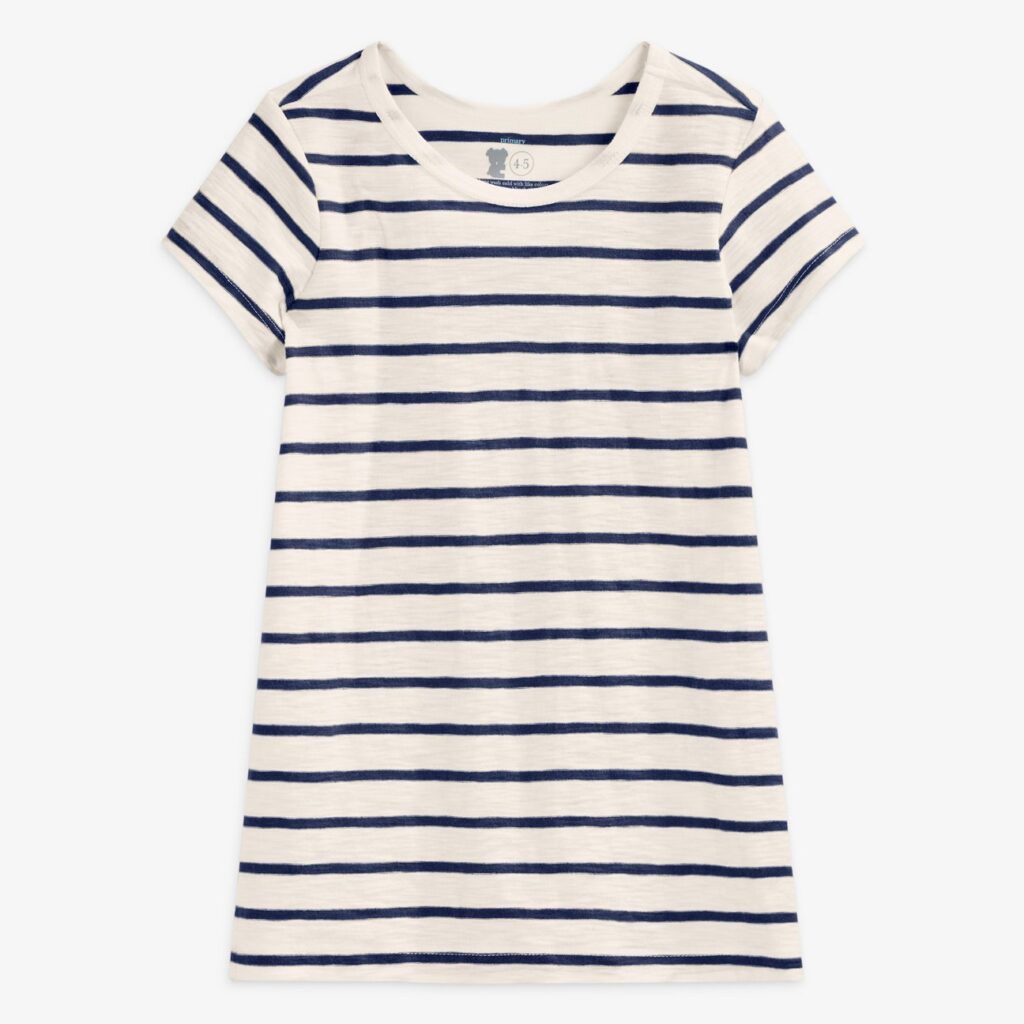 Short Sleeve Tunic Tee from Primary | Toddler Summer Clothing | YoginiKeys