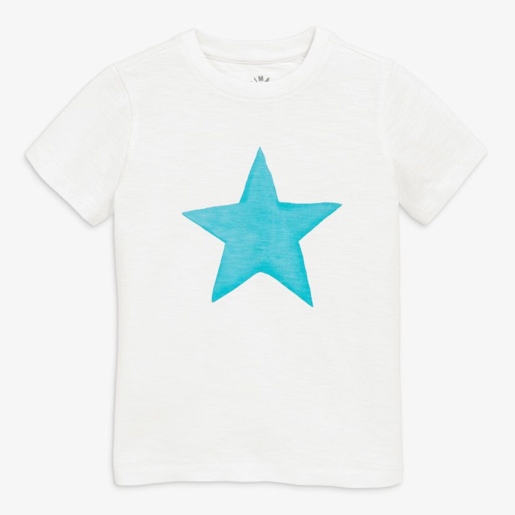 Kids Watercolor Star Tee from Primary | Toddler Summer Clothing | YoginiKeys