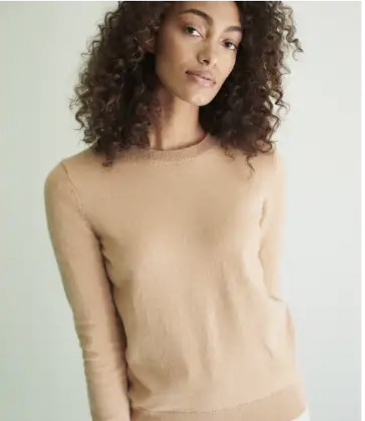 Cashmere crewneck sweater from Quince