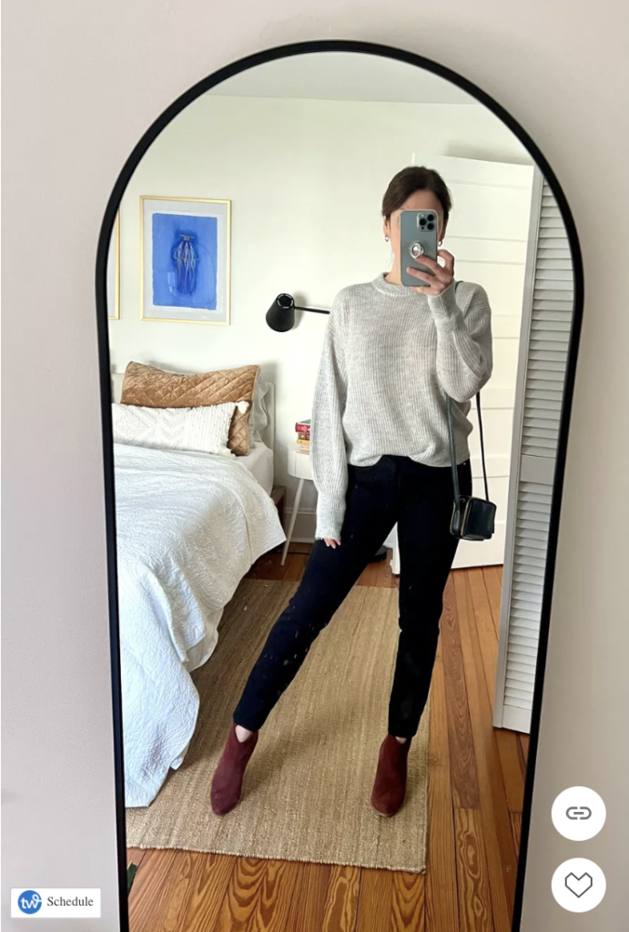 Black Straight-Leg Jeans, and Booties | LTK PenelopeGrace